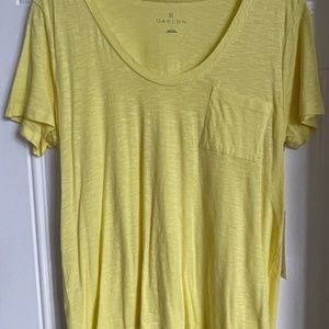 Caslon from Nordstrom classic fit t-shirt yellow NWT